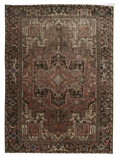 Semi-Antique Heriz Carpet