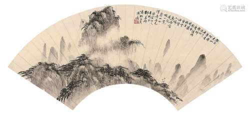 邓春澍（1884～1954） 写杜甫诗意 镜心 水墨纸本