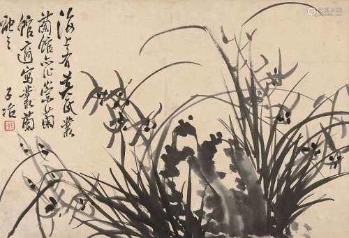 瞿子治（1780～1849） 兰花 镜心 水墨纸本