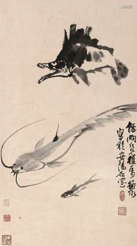 陈师曾（1876～1923） 有余图 立轴 水墨纸本