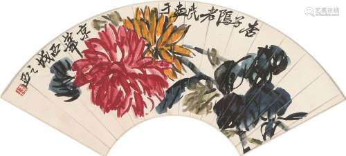 齐白石（1864～1957） 菊花 镜心 设色纸本