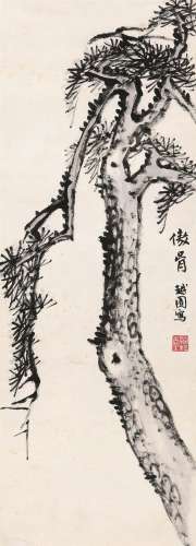 余绍宋（1883～1949） 傲骨图 镜心 水墨纸本