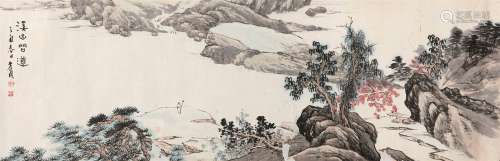 宁斧成（1897～1966） 溪山问道 镜心 设色纸本