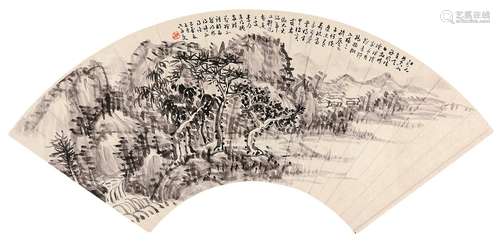 达受（1791～1858） 山居图 镜心 水墨纸本