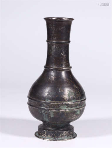 CHINESE SILVER VASE TANG DYNASTY