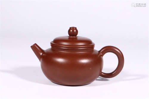 CHINESE YIXING ZISHA RED CLAY TEA POT