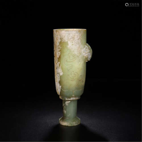 CHINESE ANCIENT JADE CUP WARRING PERIOD