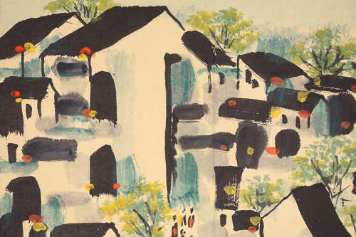 PAINTING 8 PAGES BY WU GUANZHONG