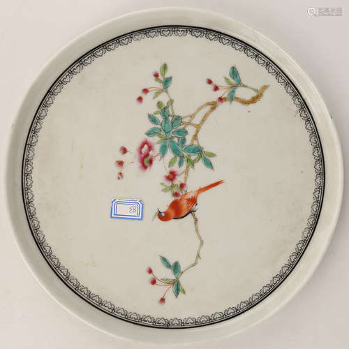 A Chinese Famille-Rose Porcelain Plate