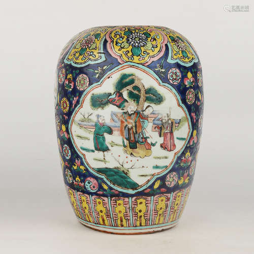 A Chinese Famille Rose Porcelain Jar