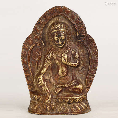 A Chinese Gilt Bronze Buddha