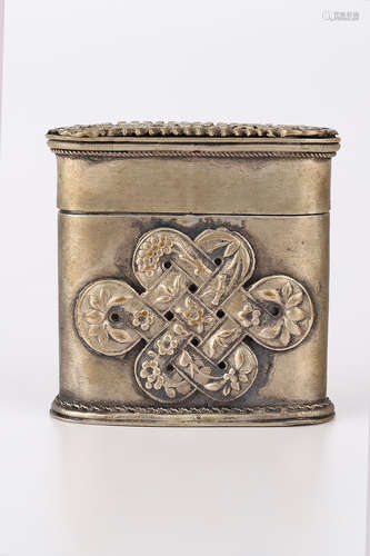 A Chinese Bronze Cigarettes Box