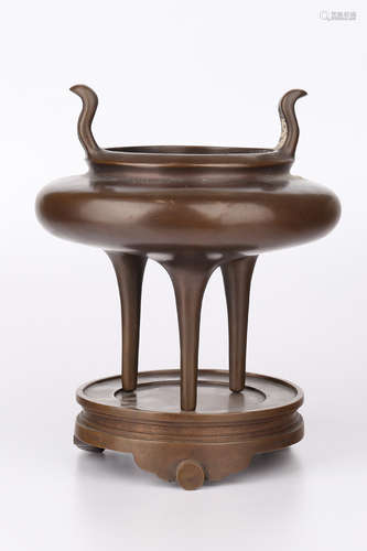 A Chinese Bronze Incense Burner