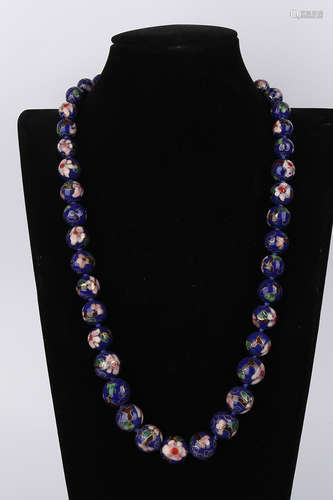 A Chinese Cloisonné Necklace