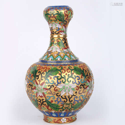 A Chinese Enamel Bronze Vase