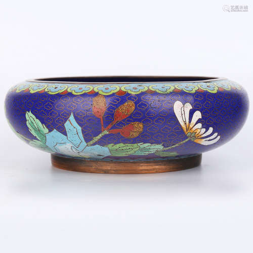 A Chinese Cloisonné Brush Washer