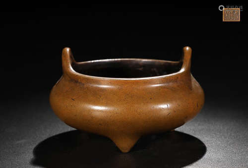 BRONZE DOUBLE-EAR CENSER