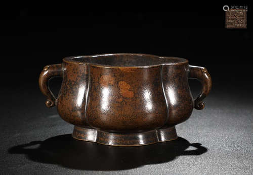 BRONZE DRAGON PATTERN CENSER