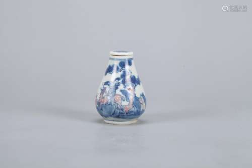 A Chinese Blue and White Porcelain Snuff Bottle