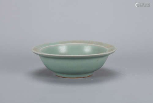 A Chinese Celadon Porcelain Brush Washer