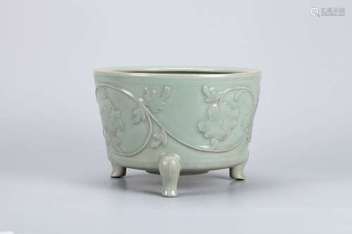 A Chinese Celadon Porcelain Incense Burner