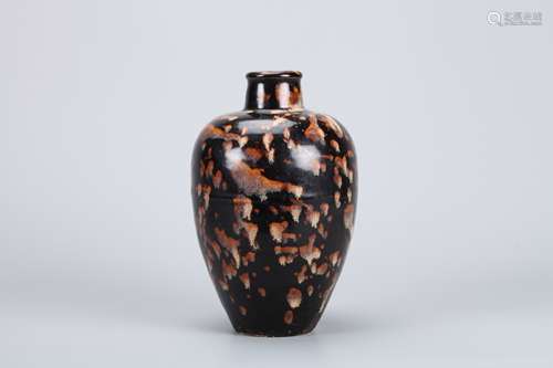 A Chinese Brown Glazed Porcelain Vase