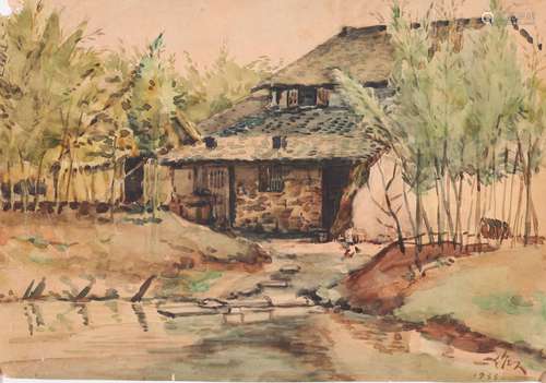 A Chinese Painting, Wu Zuoren Mark