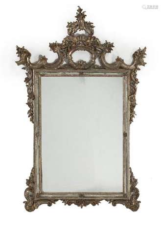 A Venetian wall mirror