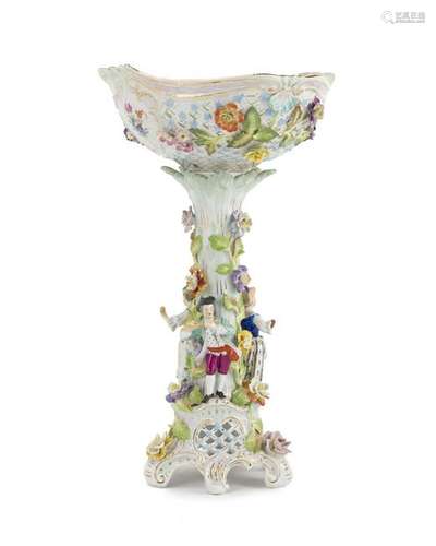 A Carl Thieme German porcelain epergne