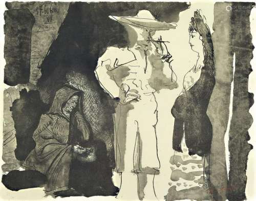 Pablo Picasso, 1881-1973, Picador et Femme, Light