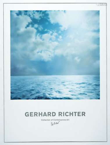Gerhard Richter, born 1932, seascape, offset- Litho,