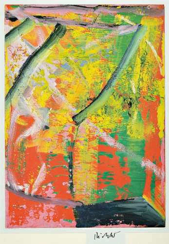 Gerhard Richter,born 1932, color offset on smooth