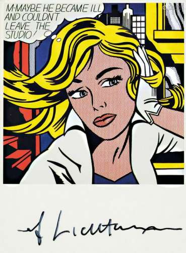 Roy Lichtenstein, 1923-1997, 'M-Maybe He Became ill