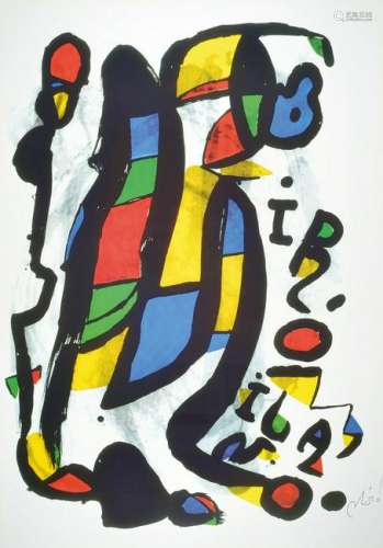 Joan Miro, 1893-1983, offset-lithograph, signed lower