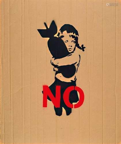 Banksy, contemporary british artist,# # Bomb Hugger No