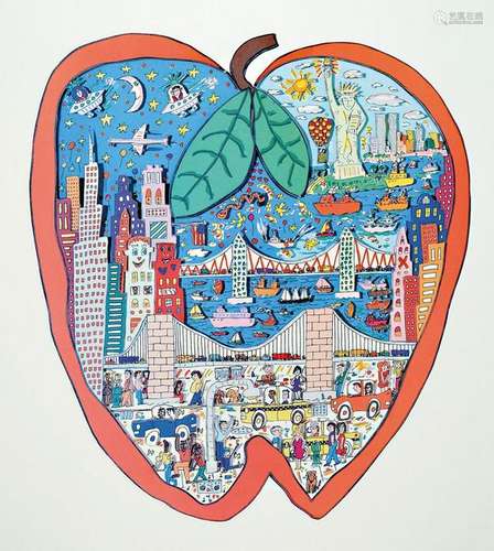 James Rizzi, 1950-2011 New York, color screenprint