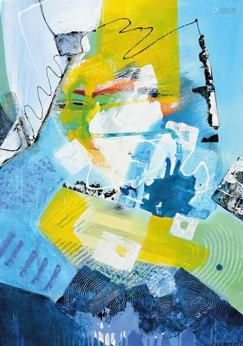 Silvia Sartelet, born 1947 Berlin, abstract composition