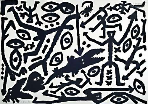 A.R. Penck, 1939-2017, serigraph, e.a. (artist