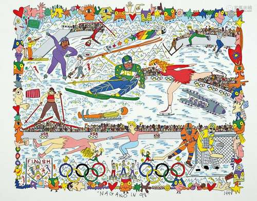 James Rizzi, 1950-2011, 'Nagano in 98', color