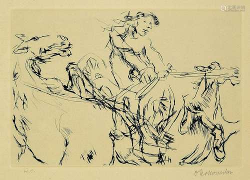 Oskar Kokoschka, Achills Team in front of the abyss