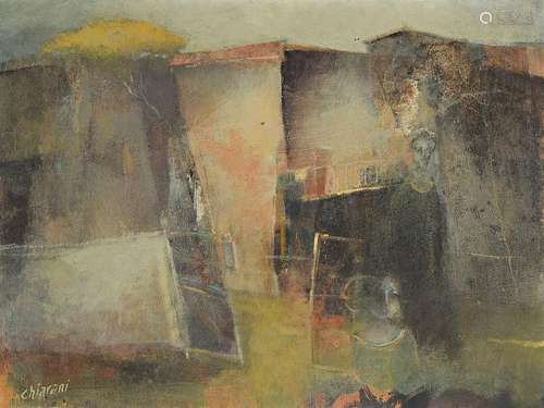 Franco Chiarani, (1946), , oil/wood, lower left signed