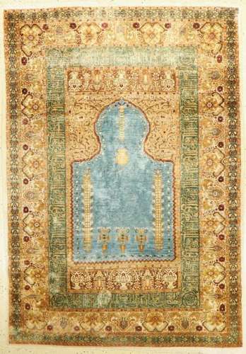 Kashmir Silk Prayer Rug