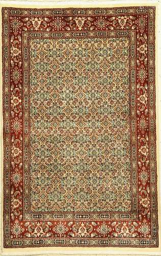 Moud Rug, Persia, wool/cotton, approx. 150 x 105 cm