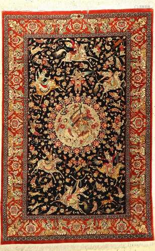 Silk Qum Rug (Signed)