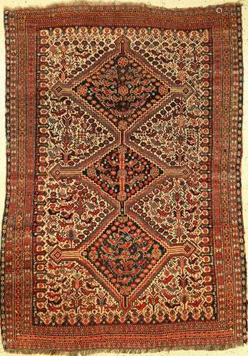 Khamseh Rug (Chicken-Type)