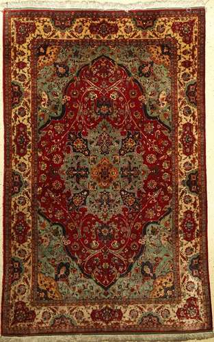 Fine Silk Tabriz Rug