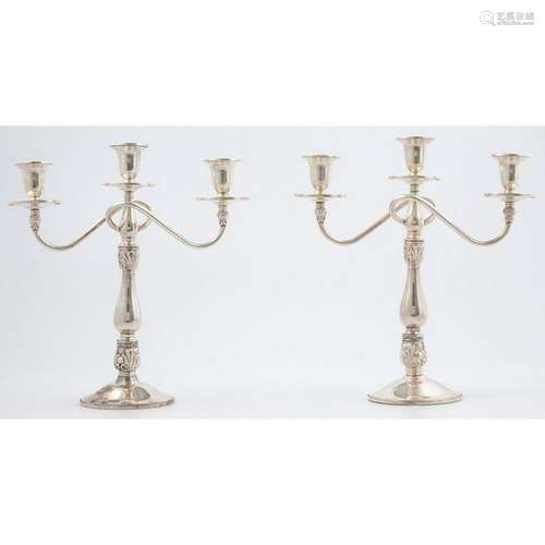 International Sterling Weighted Candelabra, Royal