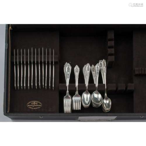 Wallace Sterling Flatware Service, Rose Point