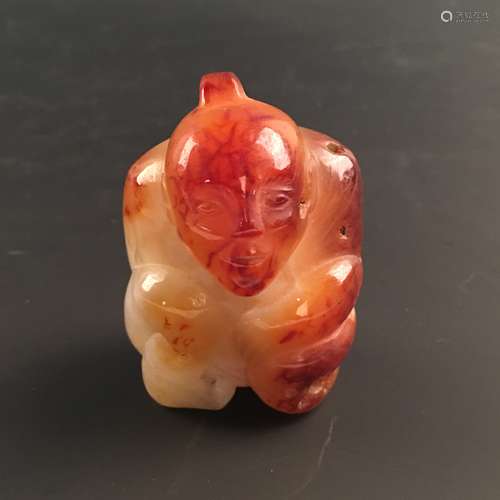 Chinese Agate Figure