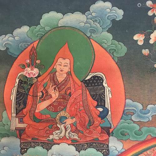 Chinese Thangka Painting on Silk